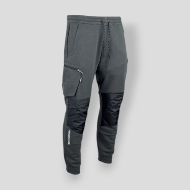 Pantalone felpato bicolore GLORY - Grigio Scuro/Nero - LMA