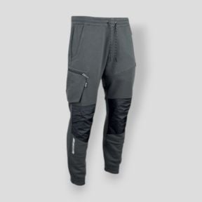 Pantalon molletonné bicolore GLORY - Gris Foncé/Noir - LMA