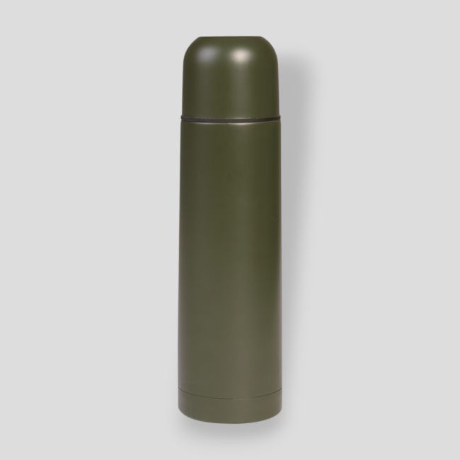 Isolierflasche 1L aus Edelstahl - Olivgrün - Mil-Tec