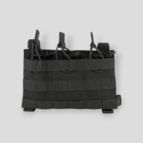 Dreifache Magazintasche Eagle für Sturmgewehre mit Klettrücken - Schwarz - Trix Tactical