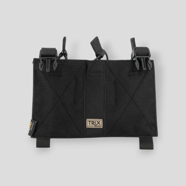 Porte-chargeur triple Eagle pour fusils d'assaut avec dos velcro - Noir - Trix Tactical