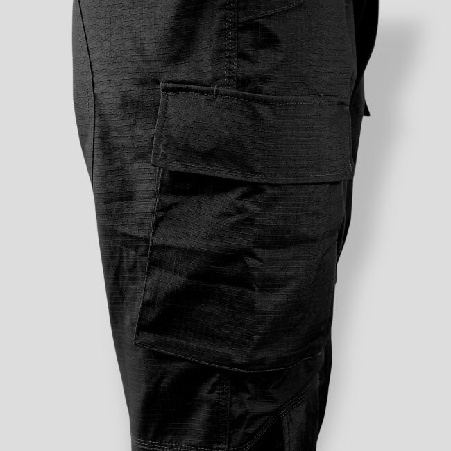 Kampfhose Ripstop - Schwarz - Trix Tactical