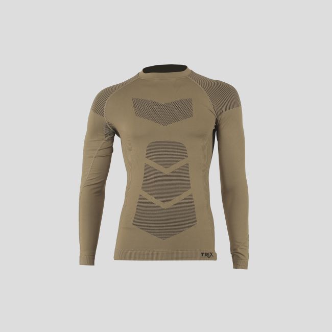 T-shirt à manches longues Seamless Commando - Coyote - Trix Tactical