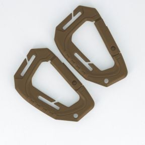Zestaw 2 karabińczyków 9cm - Coyote - Trix Tactical