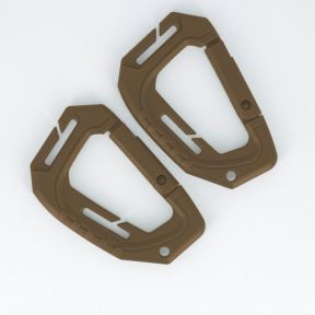 Zestaw 2 karabińczyków 9cm - Coyote - Trix Tactical