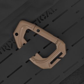 Lot de 2 mousquetons 9cm - Coyote - Trix Tactical