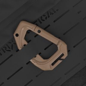 Lot de 2 mousquetons 9cm - Coyote - Trix Tactical