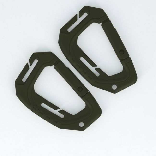 Set van 2 karabijnhaken 9cm - Ranger Green - Trix Tactical