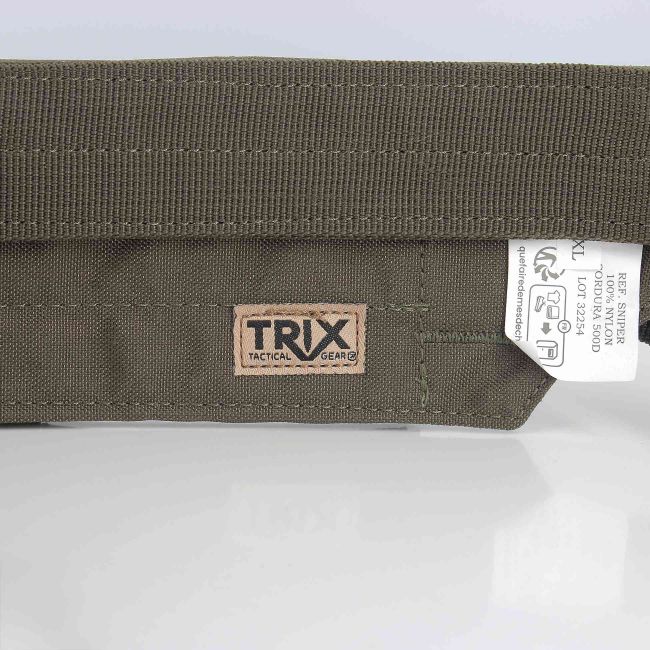 Ceinture double Sniper avec boucle cobra en polymère - Ranger Green - Trix Tactical