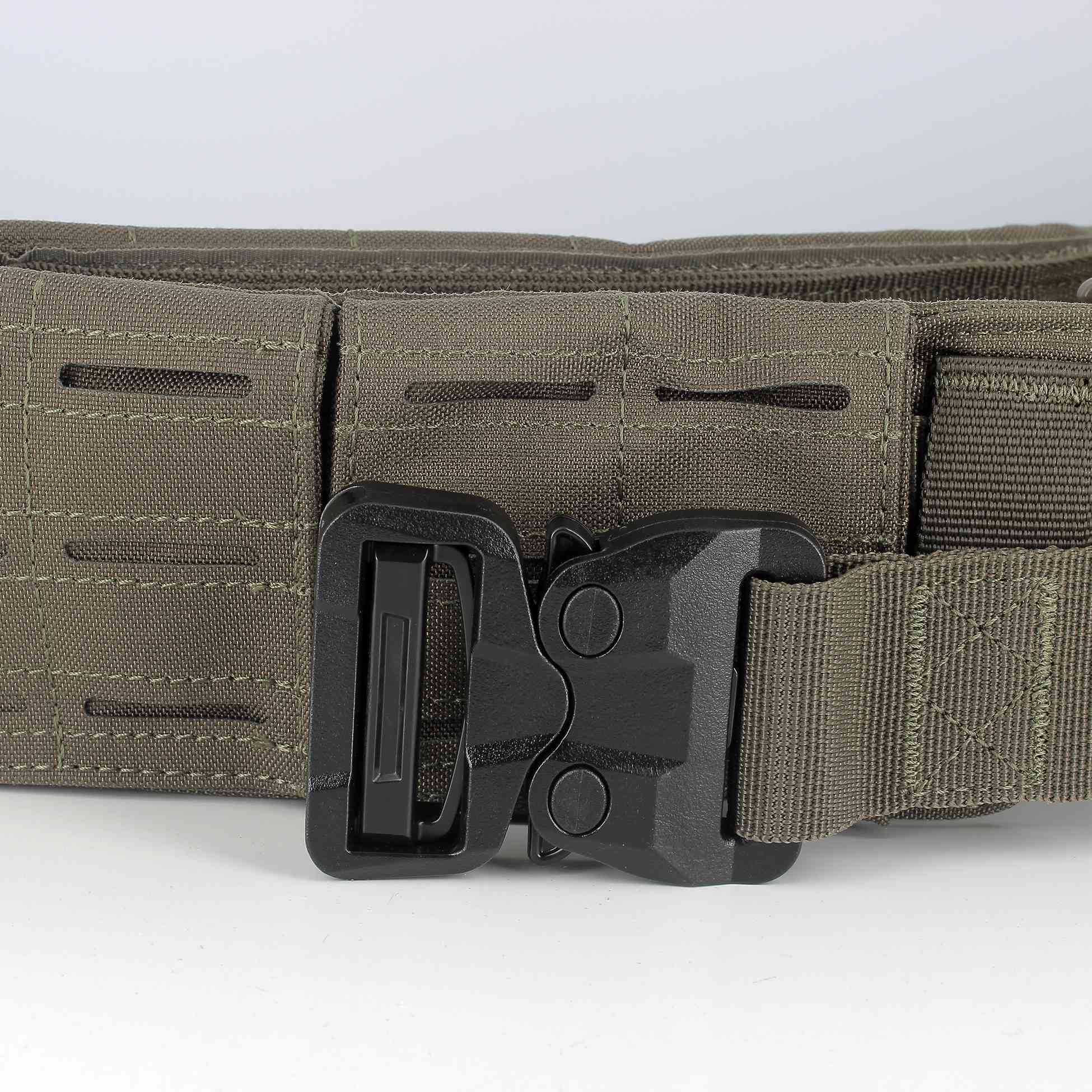 Ceinture Tactique Militaire Réglable – Noir, XL 120cm, Design Ingénieux Sans Marque