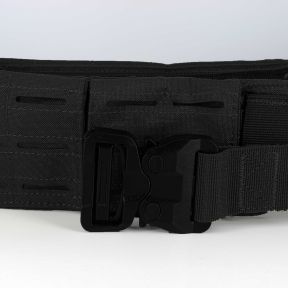 Podwójny pas Sniper z klamrą cobra z polimeru - Czarny - Trix Tactical