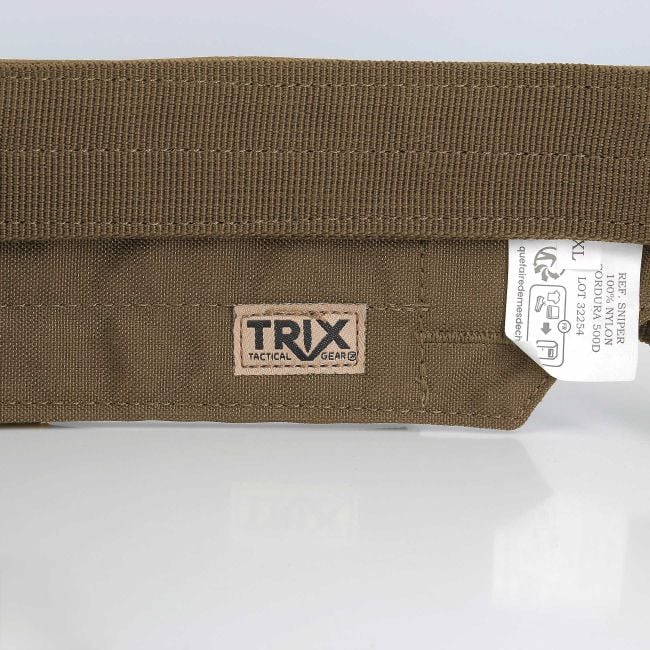 Ceinture double Sniper avec boucle cobra en polymère - Coyote - Trix Tactical