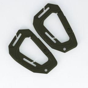 Lot de 2 mousquetons 6cm - Ranger Green - Trix Tactical