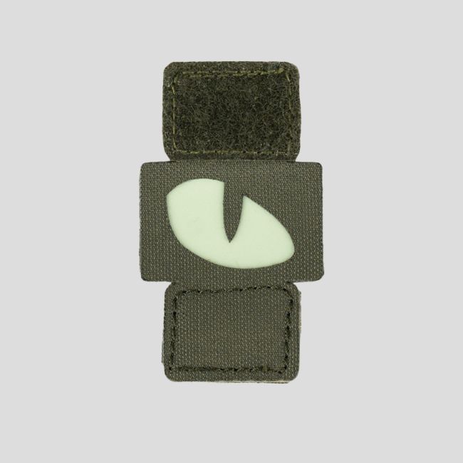 Patch lasercut Molle phosporescent Cat Eyes - Vert Olive - 101 Inc