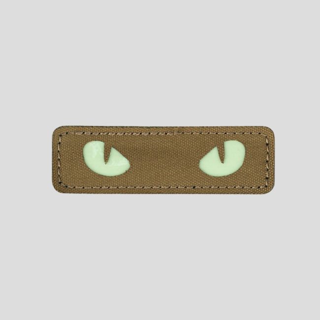 Patch lasercut phosporescent Cat Eyes - Coyote - 101 Inc