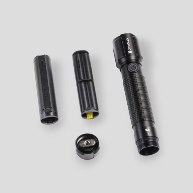 Oplaadbare interventielamp (1.000 lumen) - Zwart - CityGuard