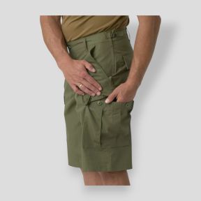 bdu shorts - polycotton ripstop - olive green - helikon