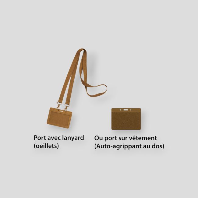Porta-cartão de identidade com velcro - Coyote - OPEX