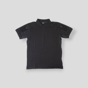Polo Tropper mit Reißverschlusskragen Spandex 210g - Schwarz - OPEX