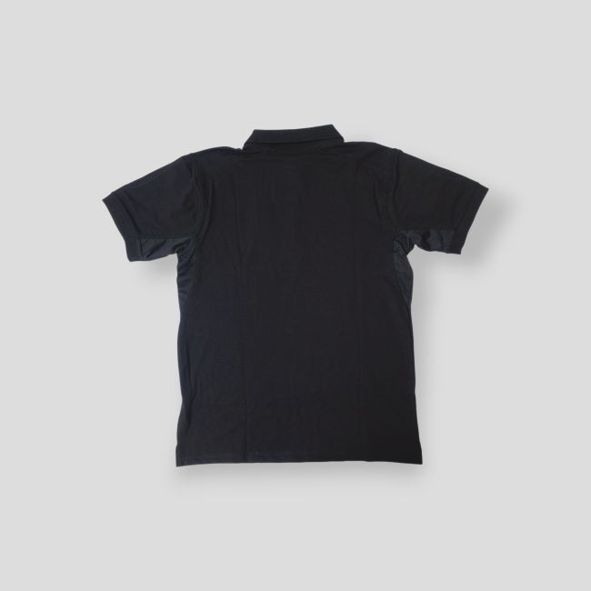 Polo Tropper met ritskraag spandex 210g - Zwart - OPEX