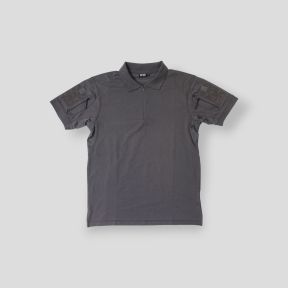 Polo Tropper col zippé spandex 210g - Gris - OPEX