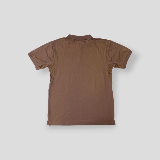 Polo de manga corta transpirable con cuello con cremallera Tropper - Coyote - OPEX