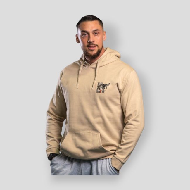 Besticktes Sweatshirt Troupes de Montagne Design - Light Sand - Summit Outdoor Lifestyle