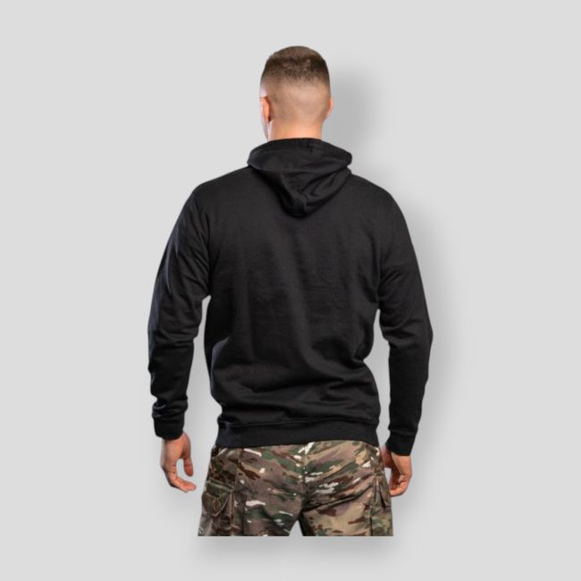 Felpa ricamata Troupes de Montagne Design - Nero - Summit Outdoor Lifestyle