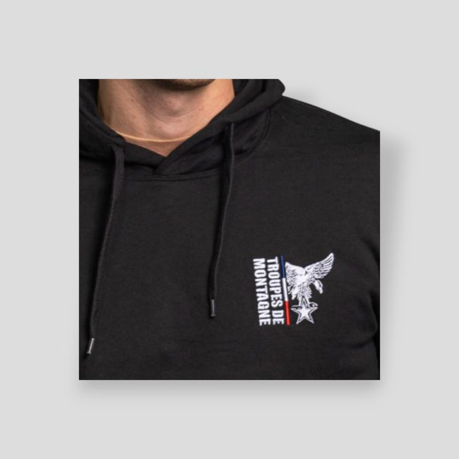 Sudadera bordada Tropas de Montaña Design - Negro - Summit Outdoor Lifestyle