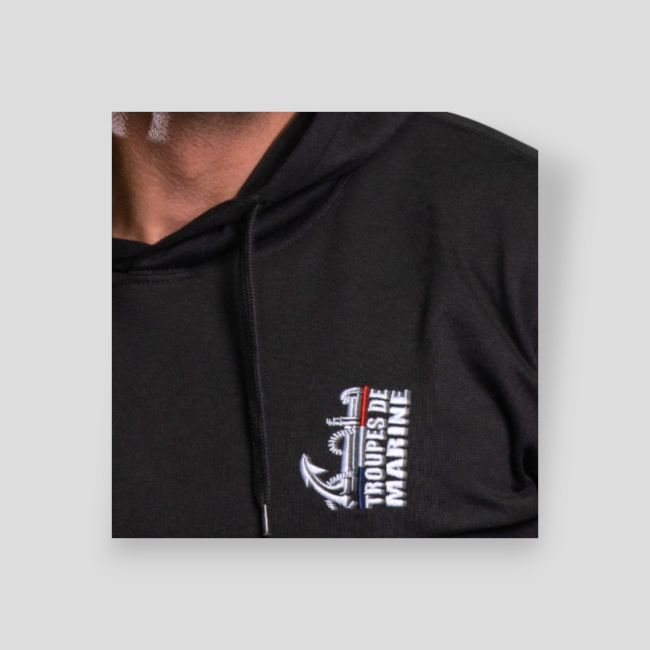 Sweatshirt bordada Tropas de Marinha Design - Preto - Summit Outdoor Lifestyle