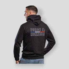 Bluza haftowana Force & Honneur - Czarna - Summit Outdoor Lifestyle
