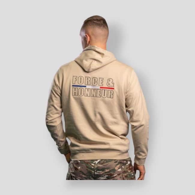 Sudadera bordada Fuerza & Honor - Light Sand - Summit Outdoor Lifestyle