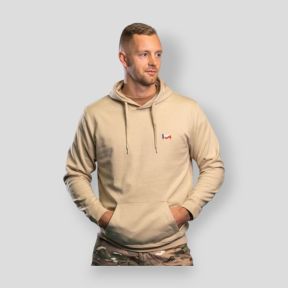 Geborduurde sweater Force & Honneur - Light Sand - Summit Outdoor Lifestyle