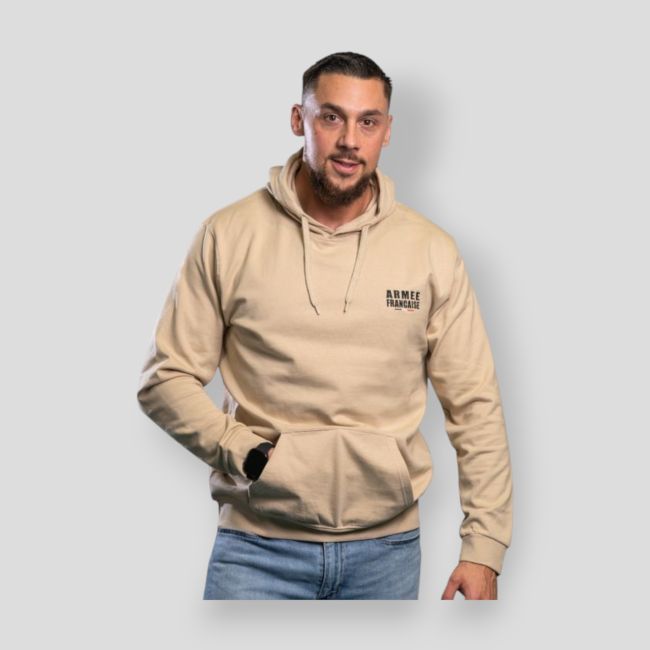 Sweat-shirt brodé Armée Française - Light Sand - Summit Outdoor Lifestyle