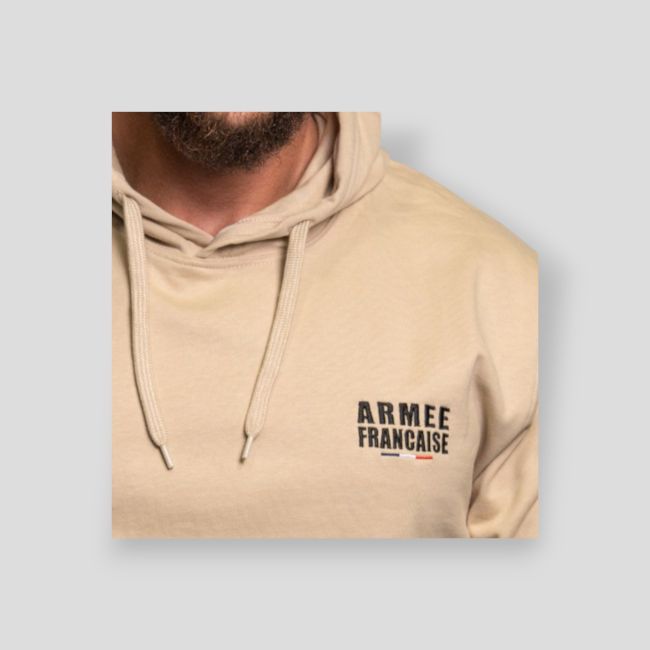 Besticktes Sweatshirt Französische Armee - Light Sand - Summit Outdoor Lifestyle