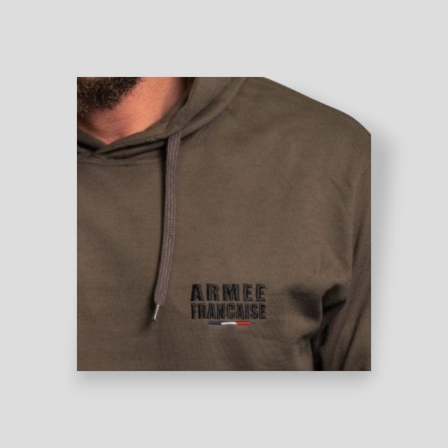 Bluza z haftem Armia Francuska - Ciemne khaki - Summit Outdoor Lifestyle