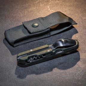 Multifunktions-Taschenmesser Bivouac® - Olivgrün - TB Outdoor
