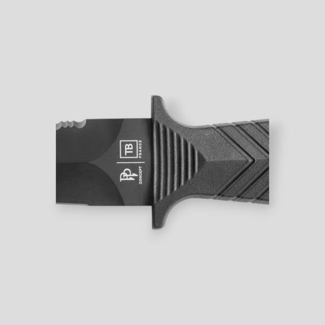 Cuchillo protector + funda kydex sin fijación MOLLE - Negro - TB Outdoor