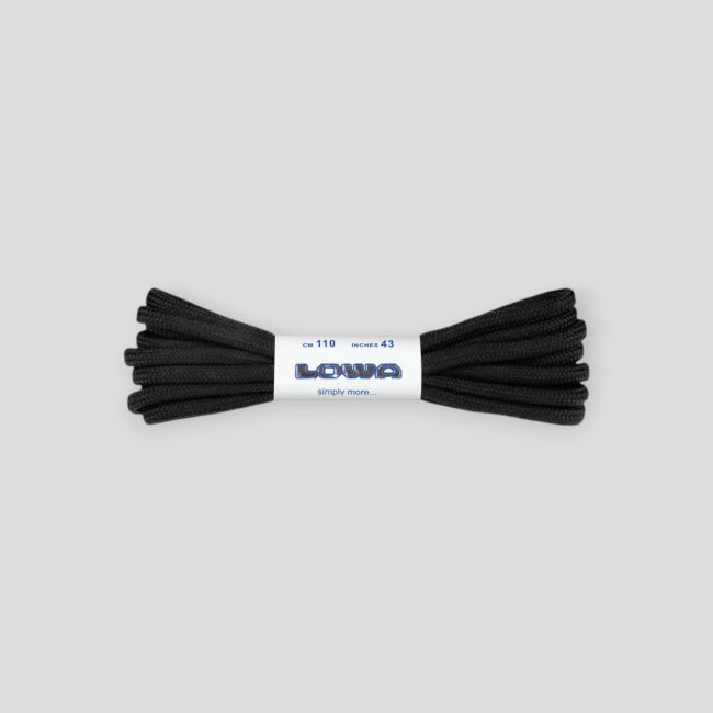 Paar veters Multifunctioneel 110cm - Zwart - Lowa