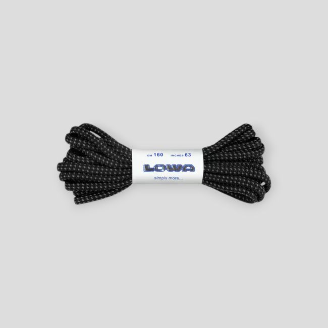 Paar veters Multifunctioneel 160cm - Zwart - Lowa