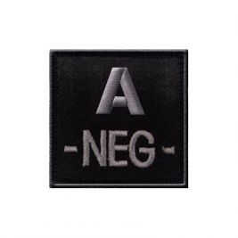Insigne A- de groupe sanguin Noir - A10 Equipment by T.O.E. Concept