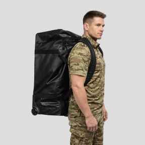 Sac de voyage à roulettes étanche 120L - Noir - OPEX