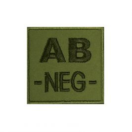 Insigne AB- groupe sanguin Kaki - A10 Equipment