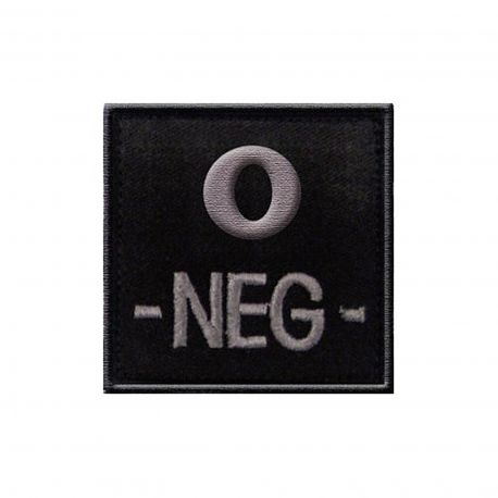 Insigne O- de groupe sanguin Noir - A10 Equipment