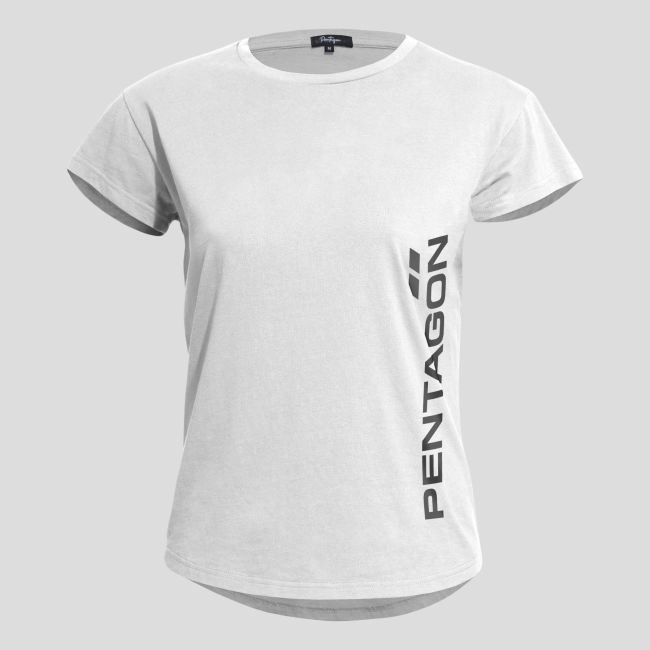 Whisper Ladies Tee "Pentagon Vertical" White - Pentagon
