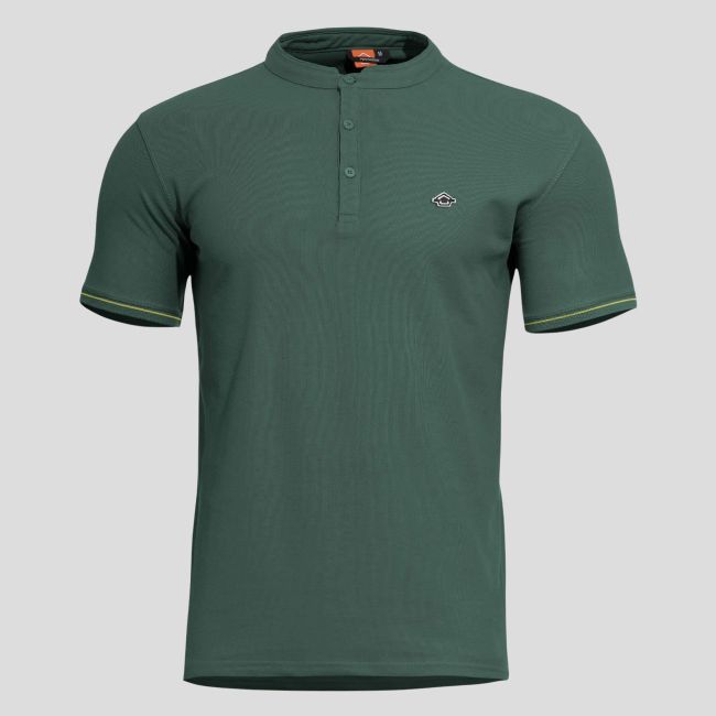 Levantes T-shirt met biezen - Groen Springbok - Pentagon
