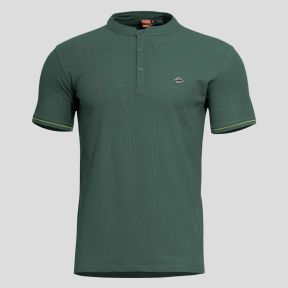 Levantes Henley Shirt Stripes Spring Bok Green