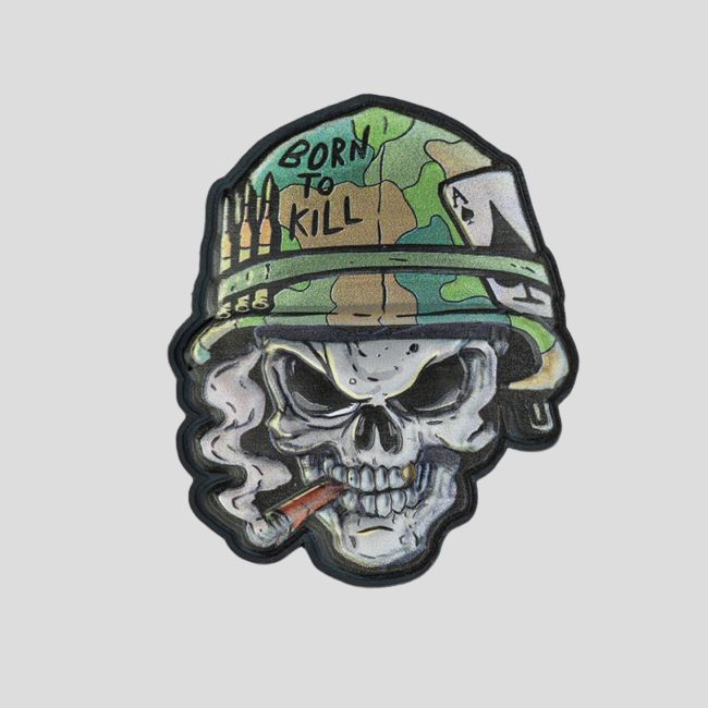 Patch PVC 3D con stampa UV Teschio Vietnam - 101 Inc