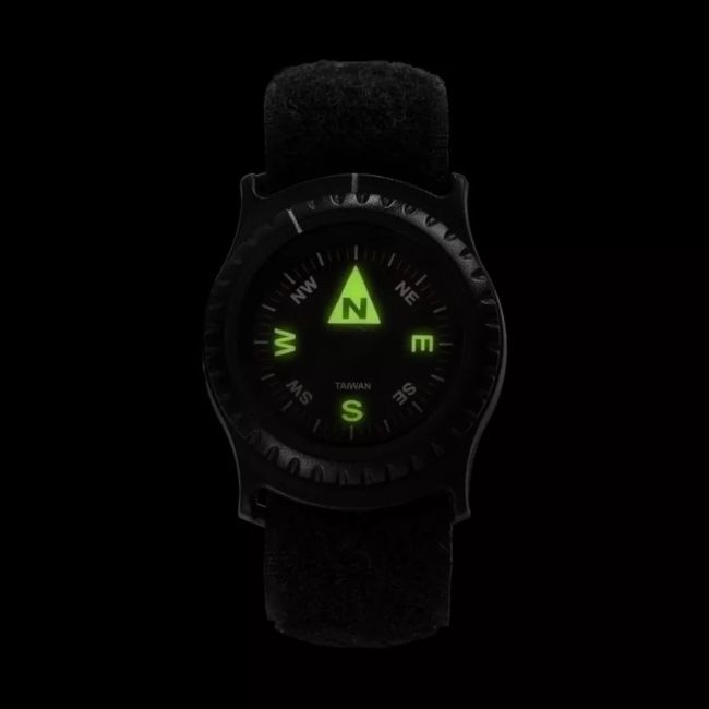 polshorloge kompas t25 - zwart - helikon