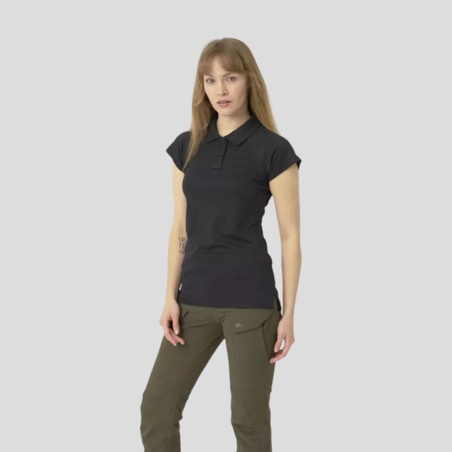 women’s utl® polo shirt - topcool lite - black - helikon